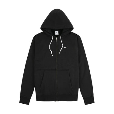 Solo Swoosh Full-Zip Hoodie (Black/White)