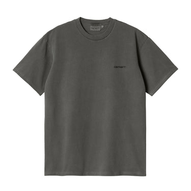 Duster Script T-Shirt (Black) garment dyed