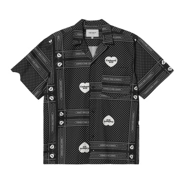 Heart Bandana Shirt (Heart Bandana Print, Black)