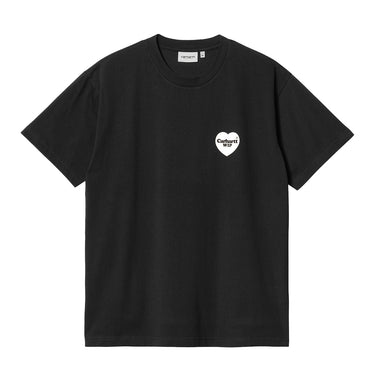 Heart Bandana T-Shirt (Black/White) Stone Washed