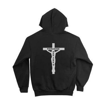 Shattered Logo Hood (Black)