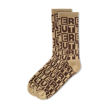 Tile Socks (Brown)