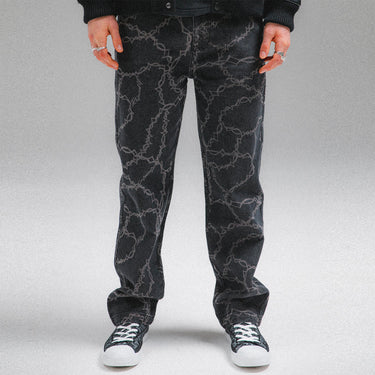 Wired Denim Pants (Black)