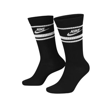 Everyday Stripe Socks Black / White X3