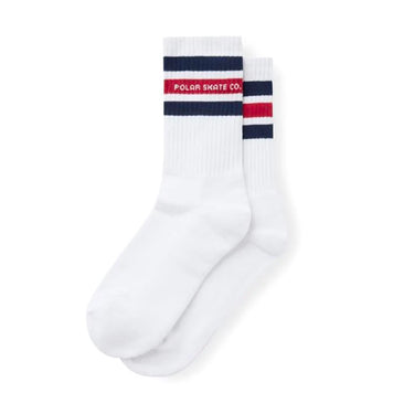 Fat Stripe Socks Navy/Red