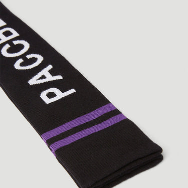 Logo High Socks Black Purple